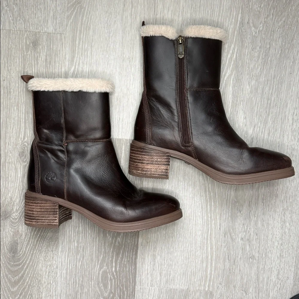 Timberland Dalston Vibe Waterproof Faux Fur Lined Boots | EUC Size 8.5 - Picture 2 of 12